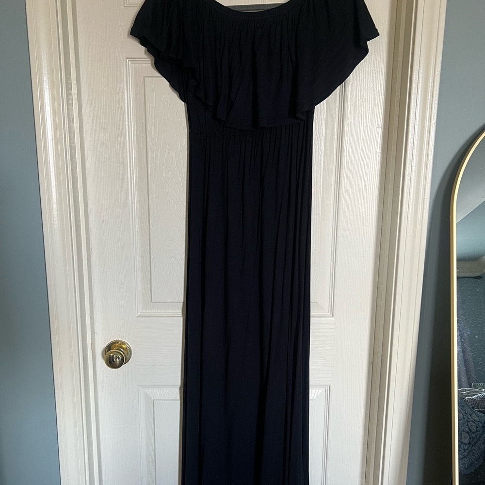 Elegant Black Off-Shoulder Dress